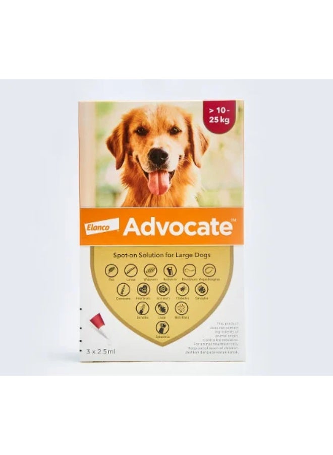 Advocate, Flea & Parasite Defense For large dogs (10-25 kg) 3 Doses From Varmacy - Image 1